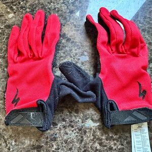 Specialized Sport Gel Red and Black Road Biking Gloves